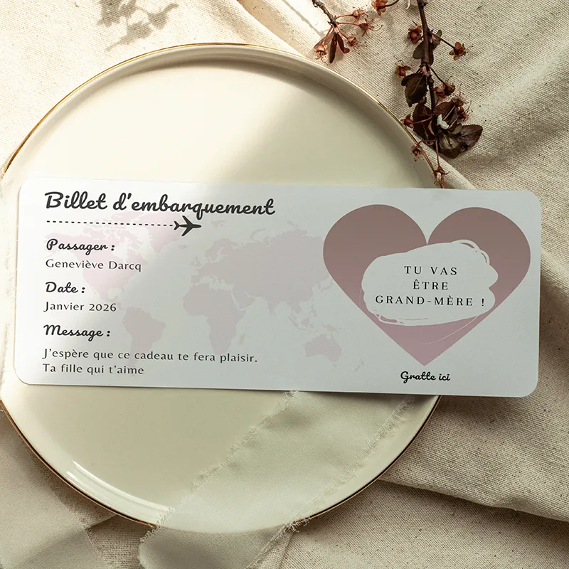 Carte à gratter DL - Pink Départ-0