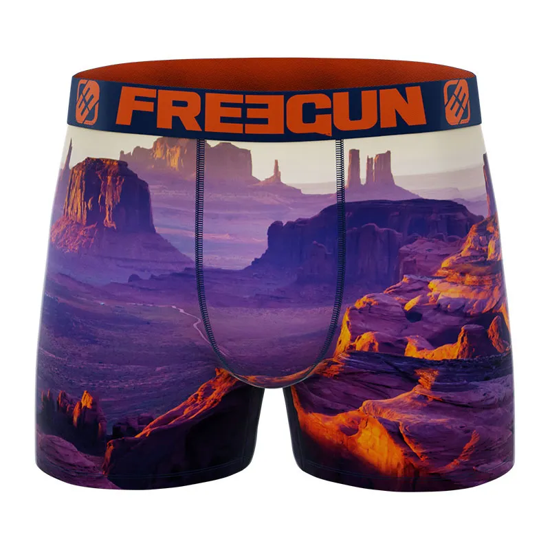 4 Boxers Garçon Landscape Freegun - Bleu-5