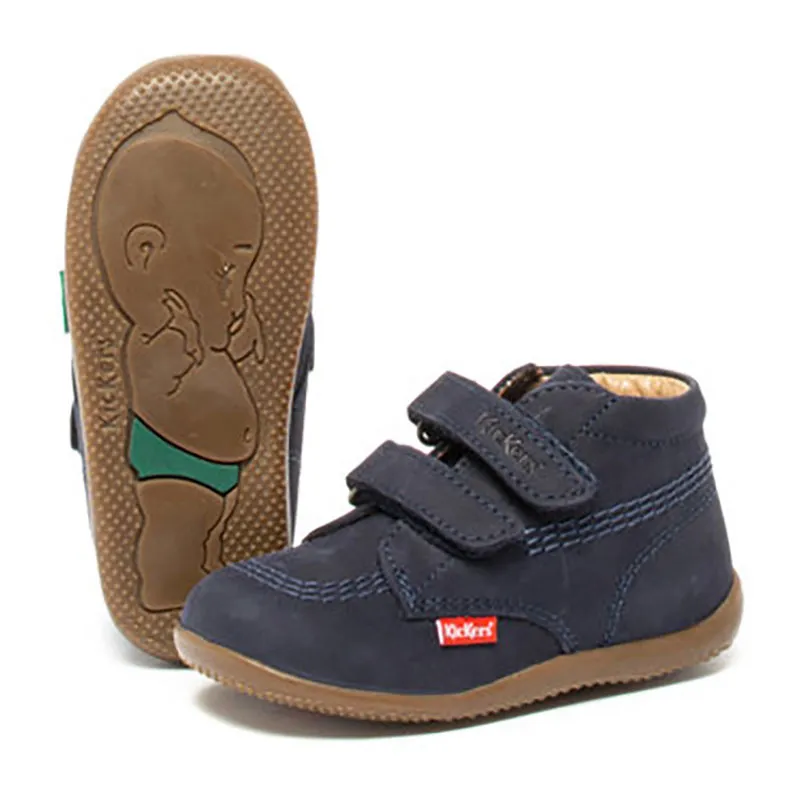 Bottillons Billy Velk Nubuck - Marine-6