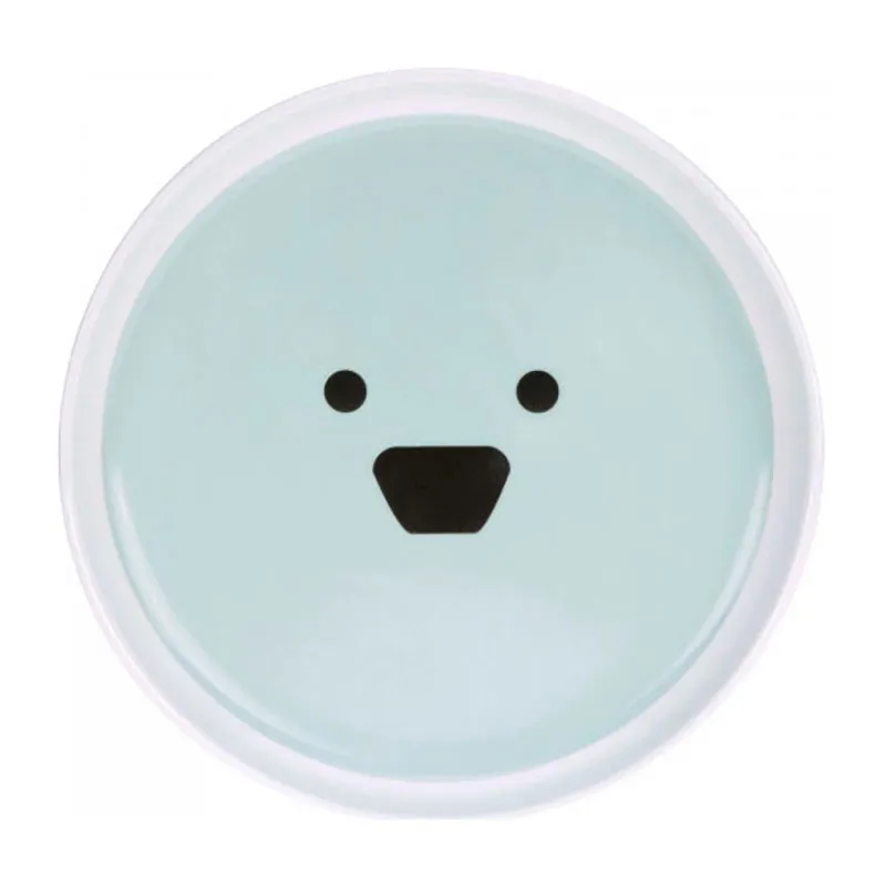 Assiette Porcelaine/Silicone Chien Bleu - 36m+-0