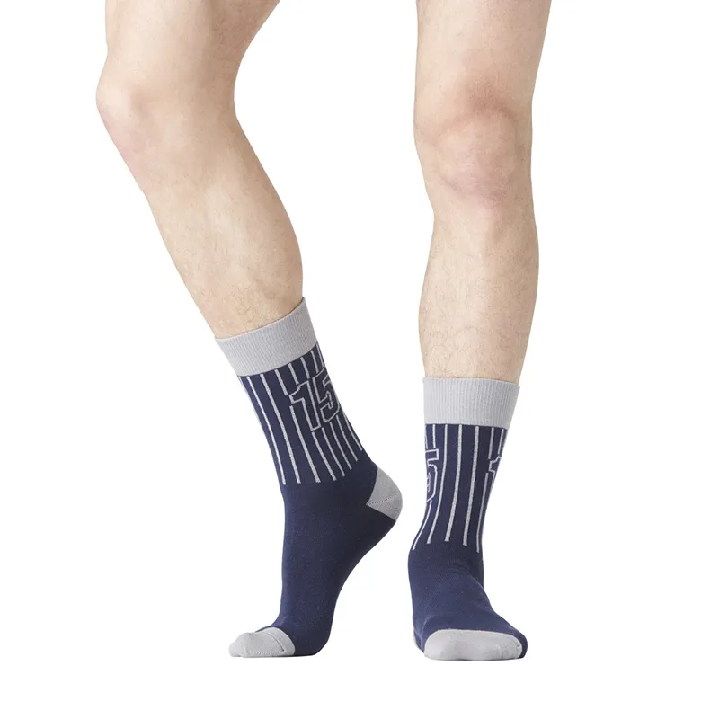 6 Paires de Chaussettes Homme Rugby - Noir/Gris/Marine-8