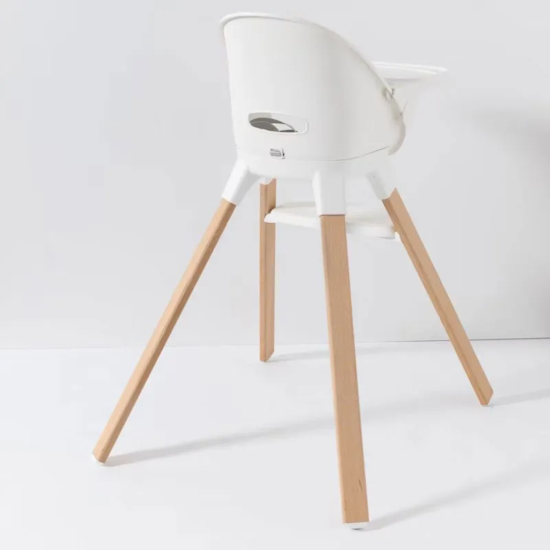 Chaise haute évolutive + Coussin Blanc - 6m+-8