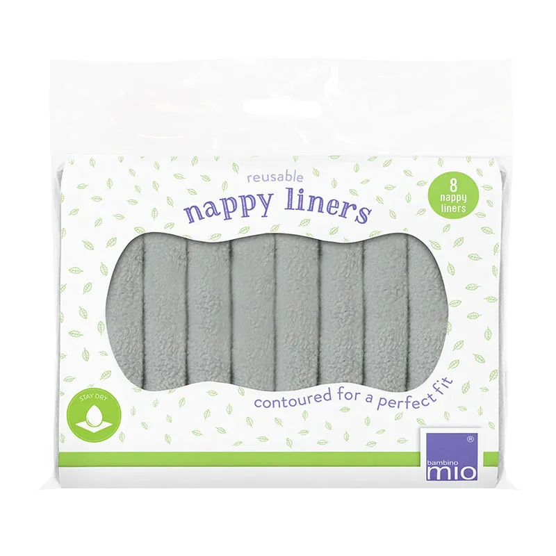 8 Voiles de protection couches lavables - Gris-1