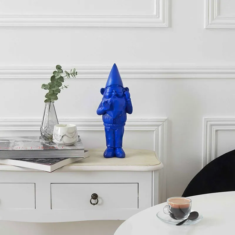 Statuette Nain De Jardin Bleu - 33cm-3