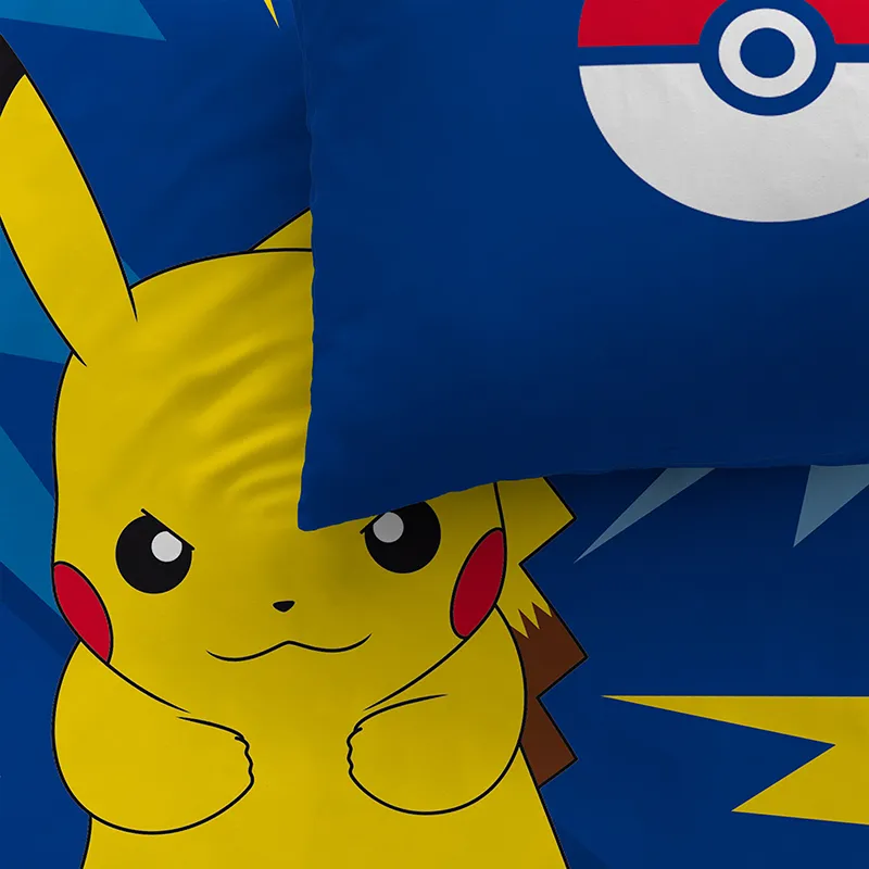 Parure 2pcs Pokémon Spike Bleu - 140x200cm-3