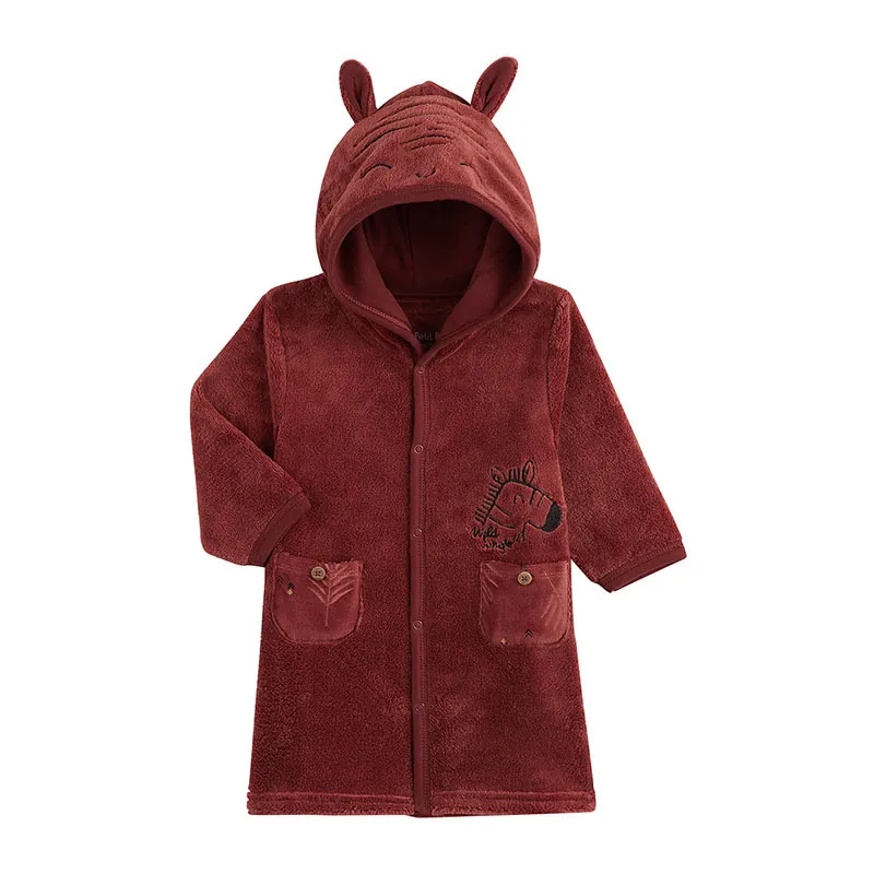 Robe de chambre Wild Jungle Petit Béguin - Brique-0