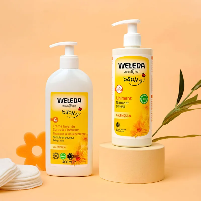 Duo Crème lavante Corps et Cheveux Calendula - 2x400 ml-3