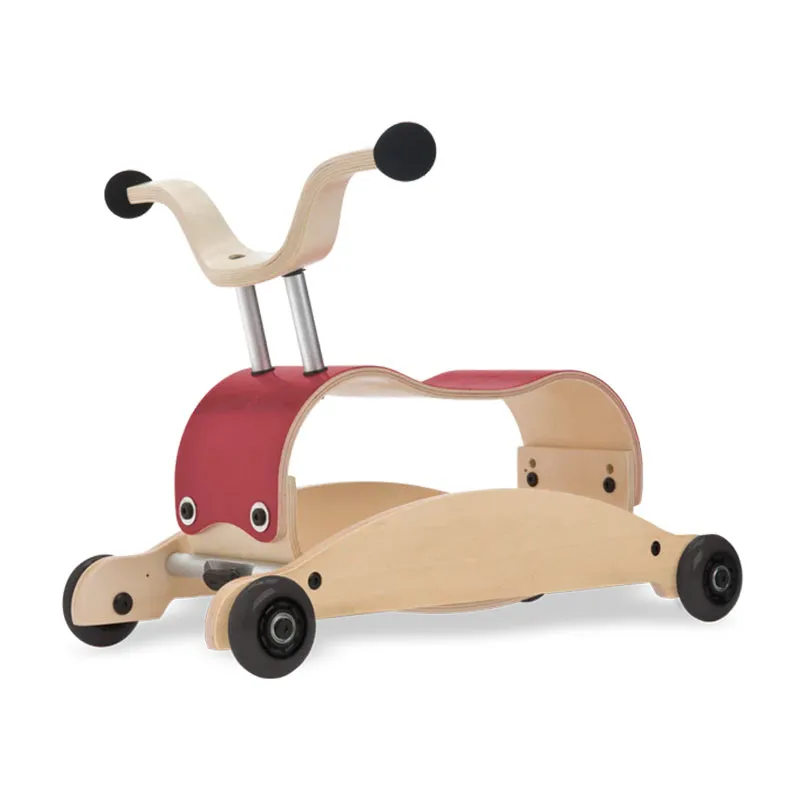 Porteur/Bascule 2en1 Mini Flip Framboise - 9m+-1
