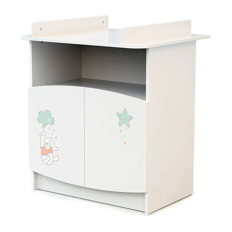 Meuble à langer Disney Winnie in sky Blanc - 79x65x92cm-3