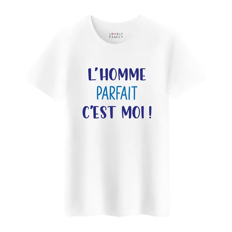 T-shirt Homme L'homme parfait BIO - Blanc-0