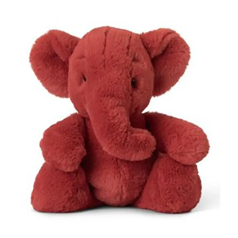 Peluche Ébu l'Éléphant Rouge - 29cm-0