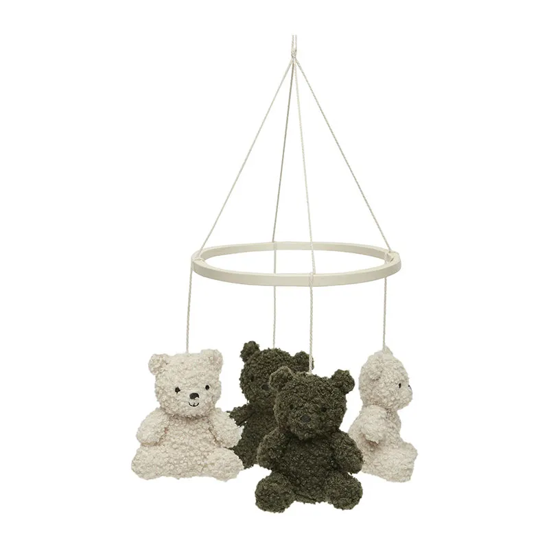 Mobile Bébé Teddy Bear Leaf Vert/Naturel - 33x30cm-0
