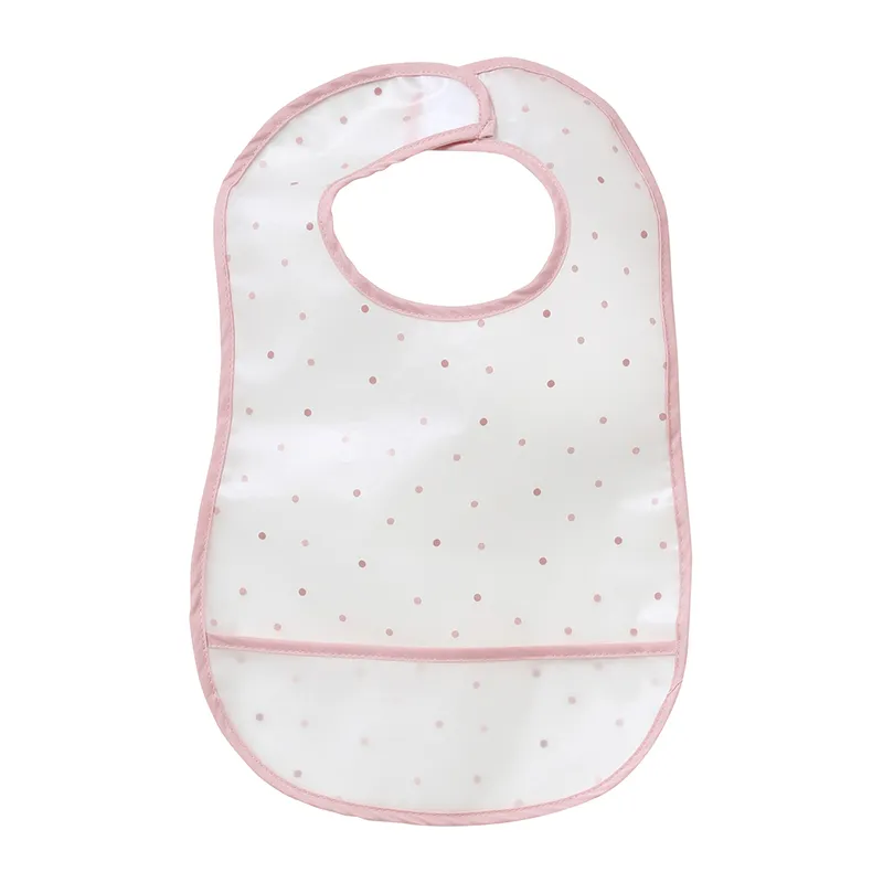 3 bavoirs plastifiés - Rose poudré - 0m+-2
