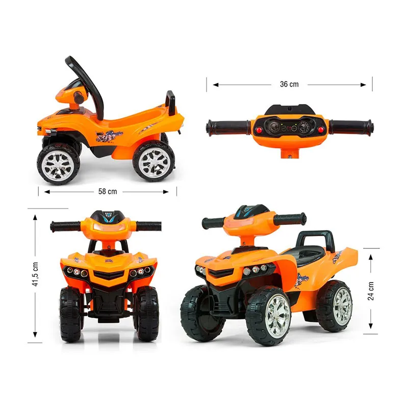 Porteur Quad Monster Orange - 12m+-5