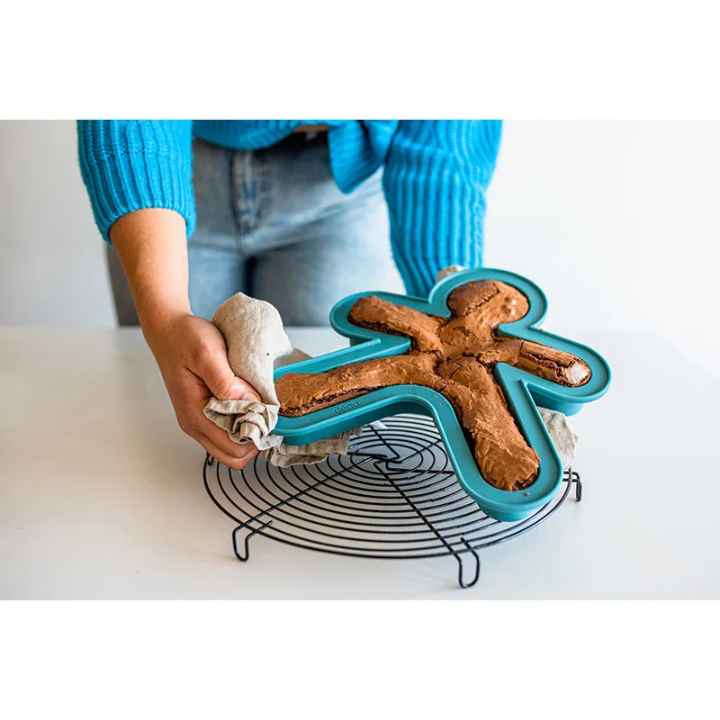 Moule à Pâtisserie Silicone Personnage Bleu - 25x29x3,5cm-3