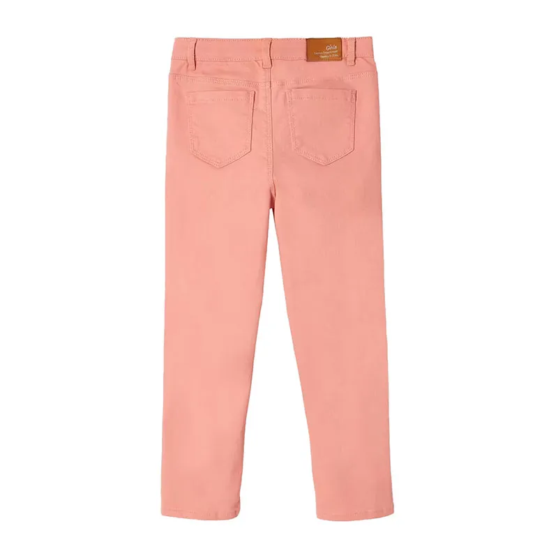 Pantalon Mom MorphologiK Fin fille - Pêche-1