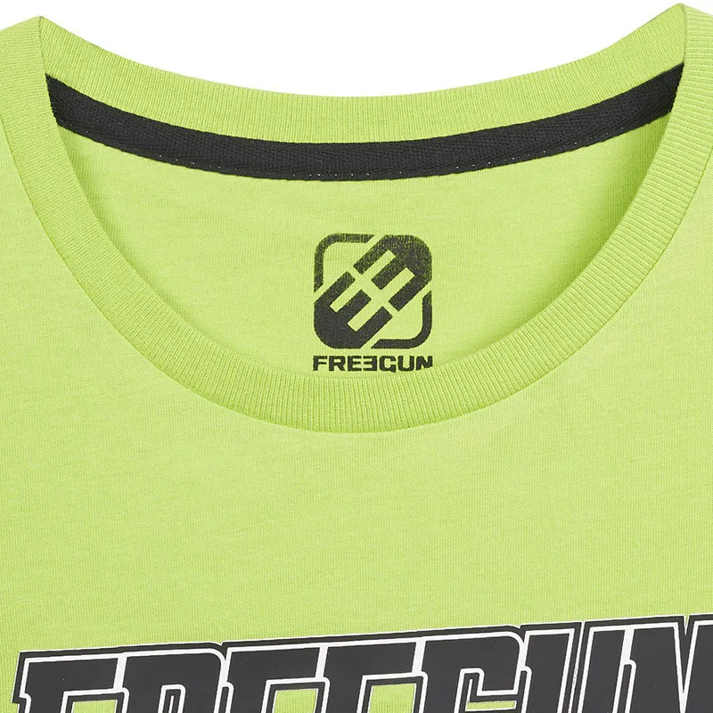 T-shirt MC Garçon Racing - Vert/Noir-3