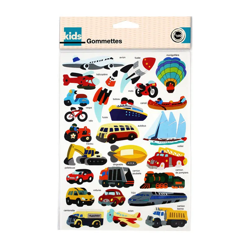 Gommettes véhicules urbains - 118pcs-2