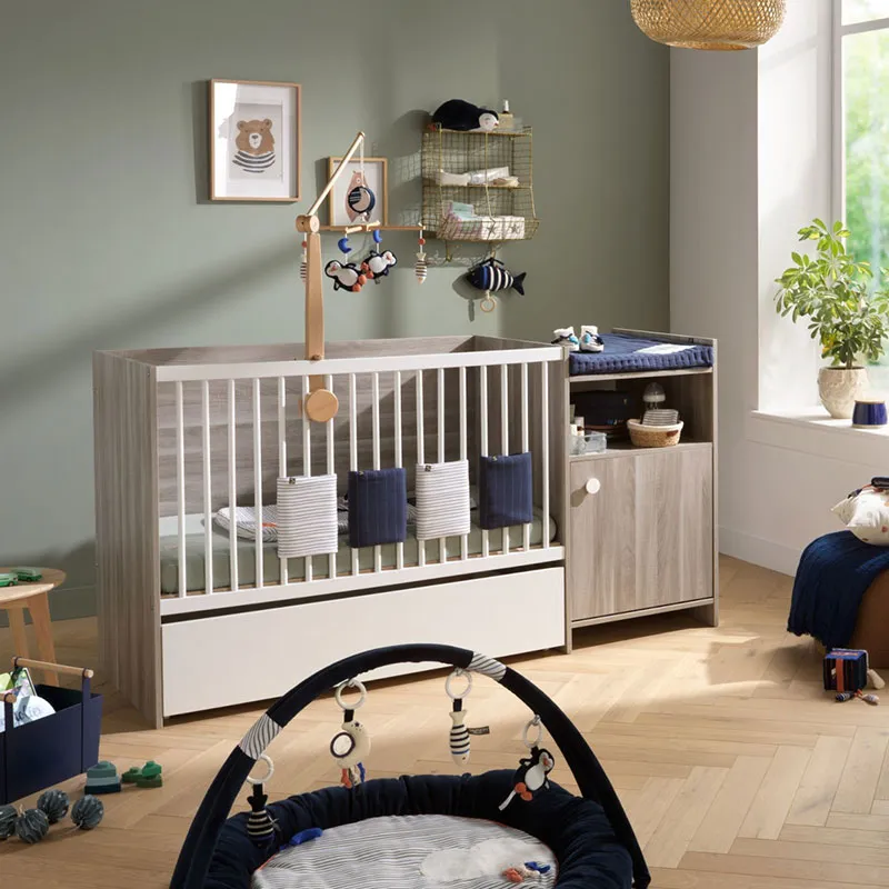Lit combiné evolutif Chène - 90x190cm-3