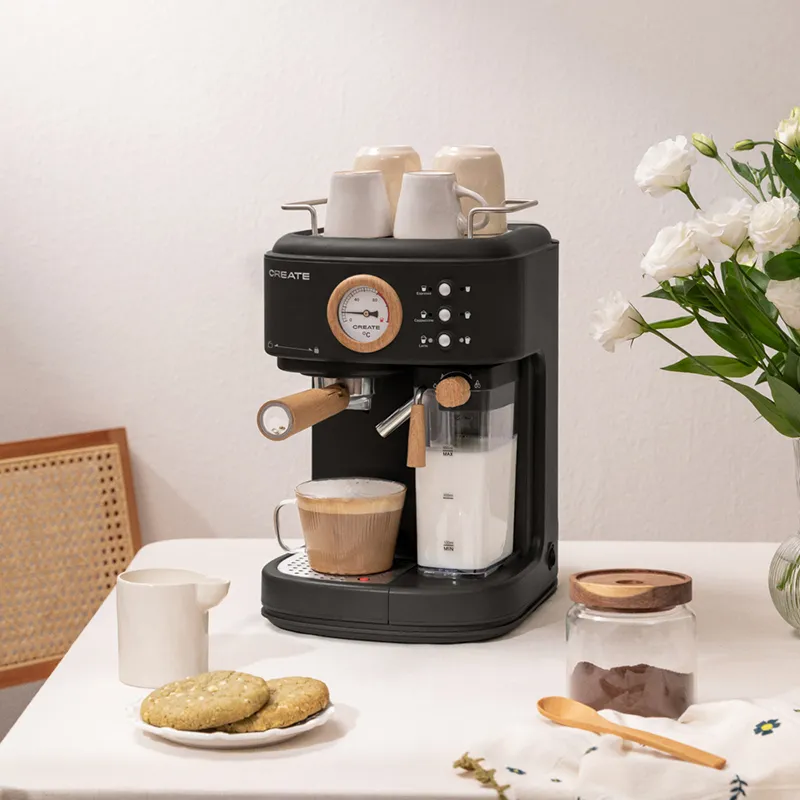 Cafetière Thera Retro-pro semi-automatic - Noir-1