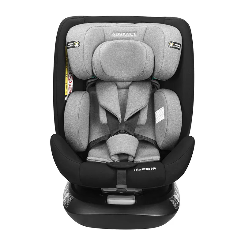Siège-auto I-SIZE/ISOFIX Hero 360° 40-150cm - Gris/Noir -1