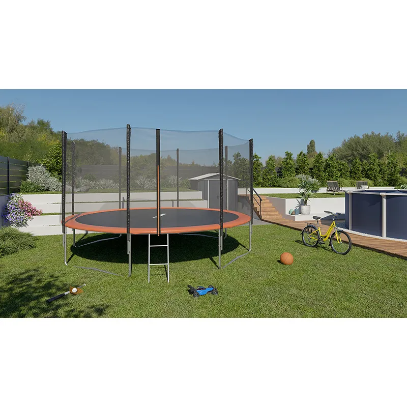 Trampoline Ø3,66m avec filet + échelle - 3+-4