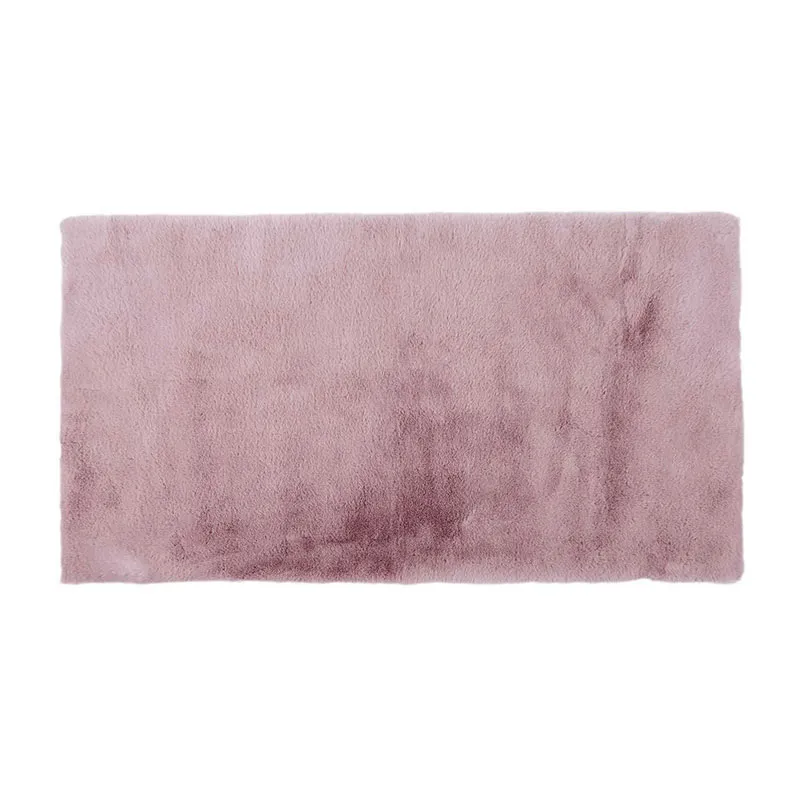 Tapis rect. imitation fourrure Rose - 110x60cm-1