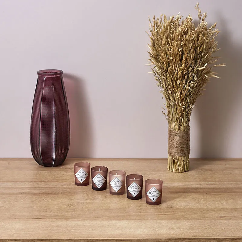 Coffret 5 bougies parfumées Nude - 4,5x4,5x5cm-0