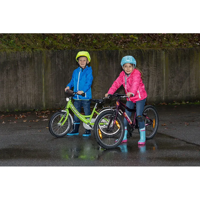 Protège casque imperméable - Jaune fluo-4