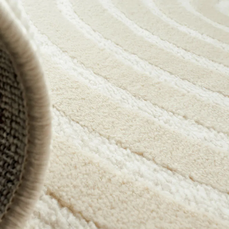 Tapis Bianca circle - Crème-4