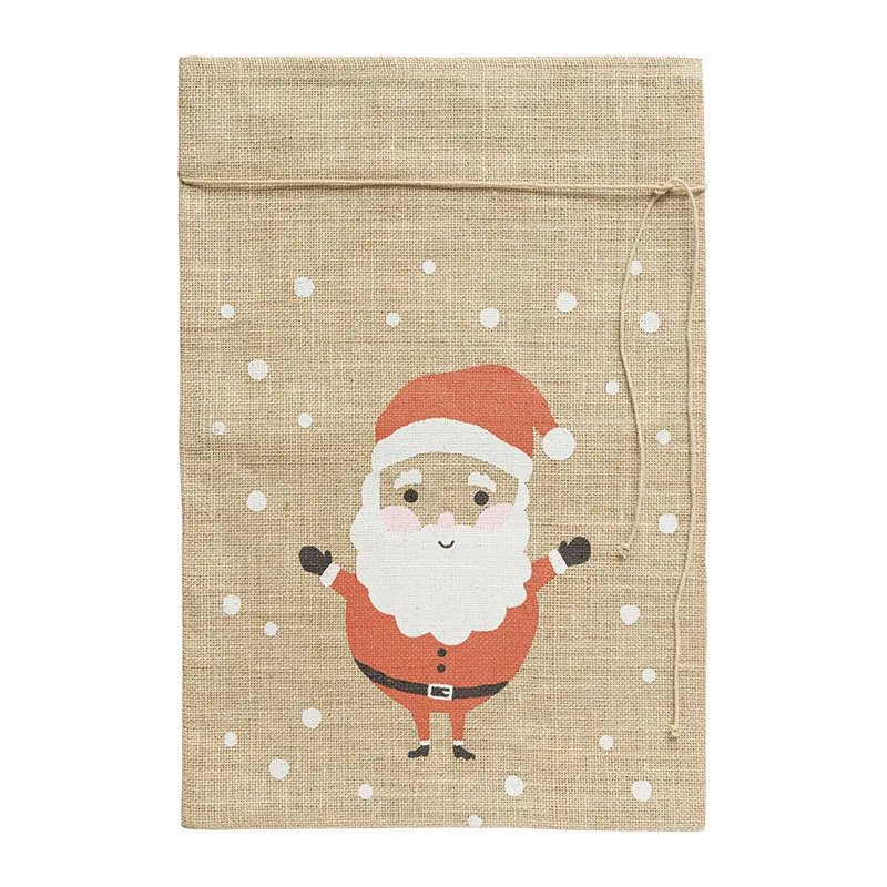Sac cadeau Père-Noël Jute - 35x50cm-1