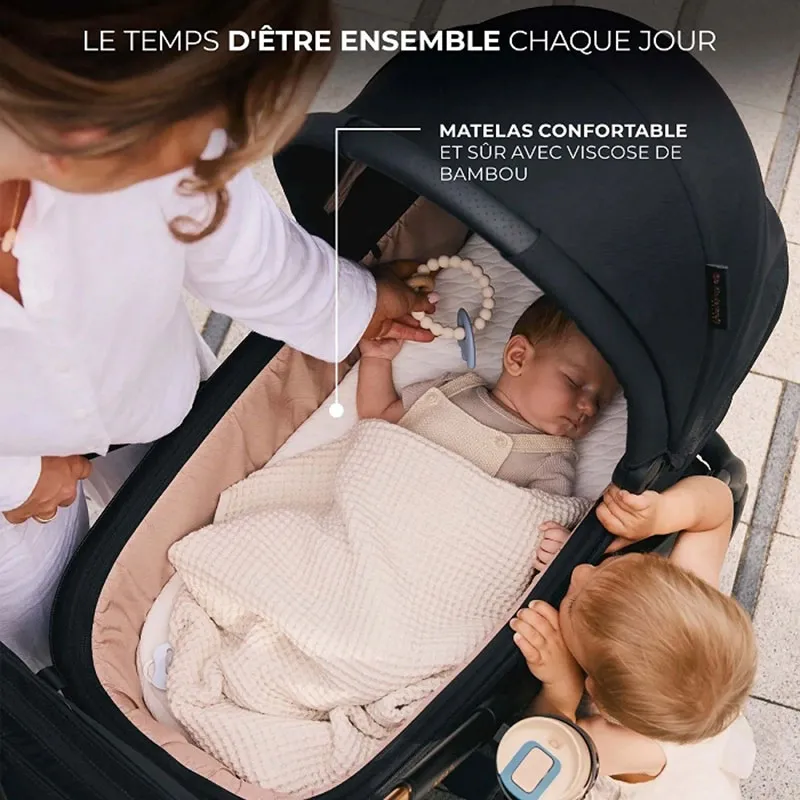Poussette Compacte 2en1 Nea 2 Gris foncé - 0m+-5