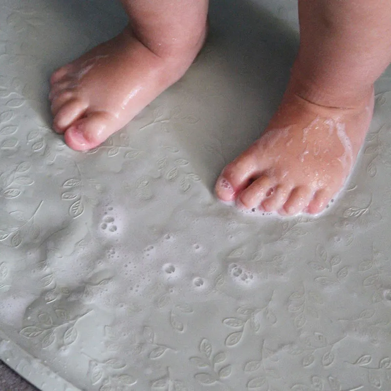 Tapis de bain antidérapant Caramel - ⌀50cm-1
