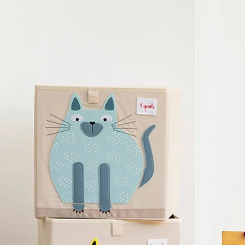 Cube de rangement jouets Chat - 33x33cm-2