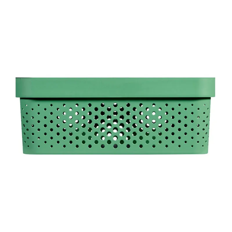2 Paniers Infinity dots recyclé Vert - 11L-1