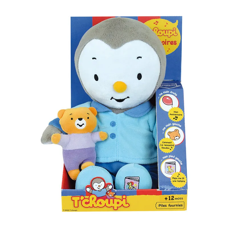 Peluche 30cm Raconte 3 histoires T'Choupi - 12m+-5