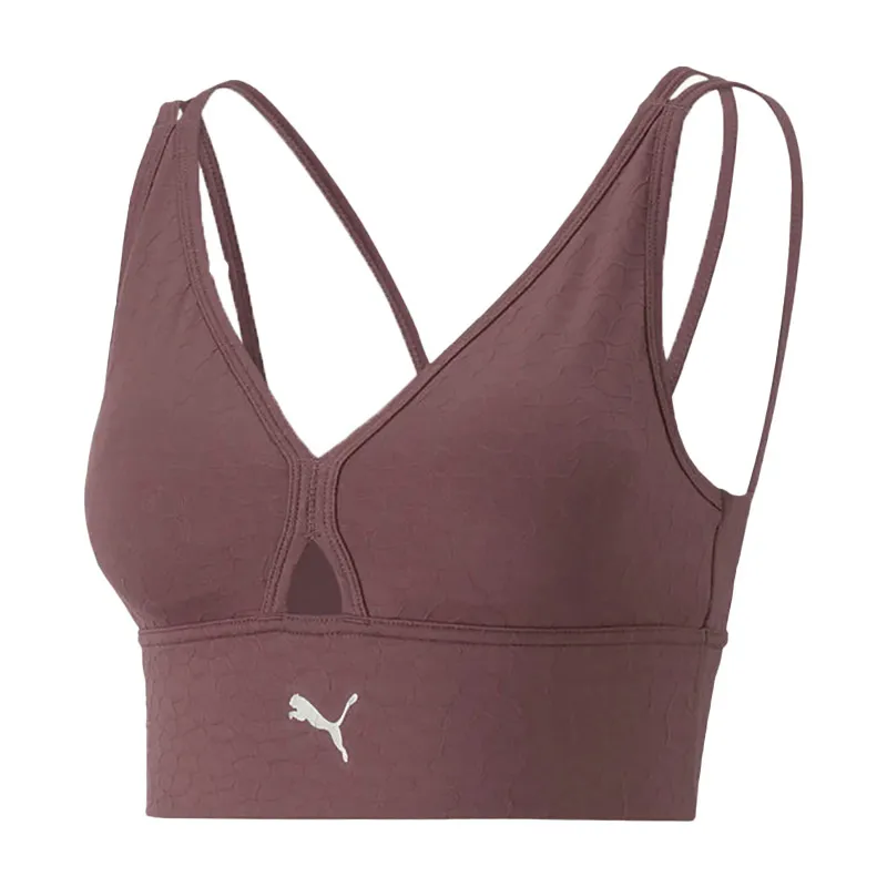 Brassière Mid Impact Flawless Femme - Rose foncé - PUMA-0