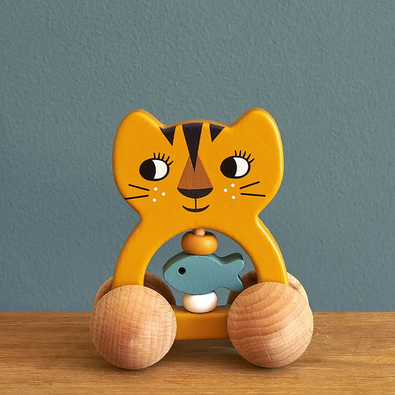 Jouet qui roule Bois Tigre - 12m+-1