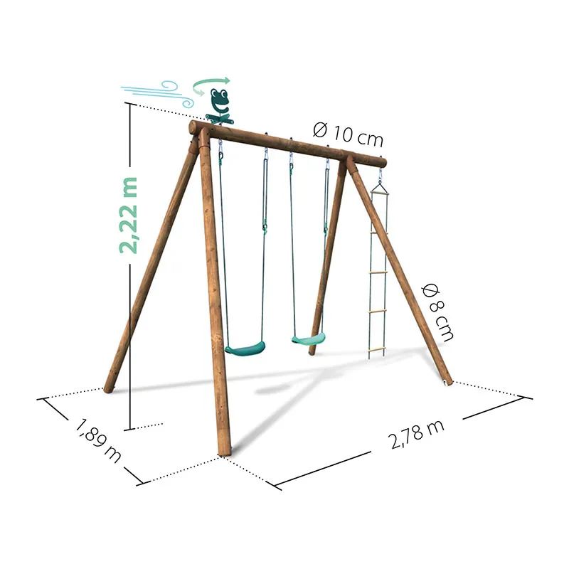Portique 3 agrès Arthur - 36m+-7