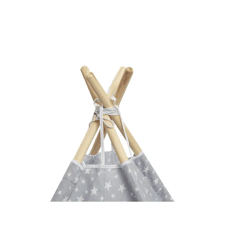 Tipi Étoile Gris - 110x140cm-5