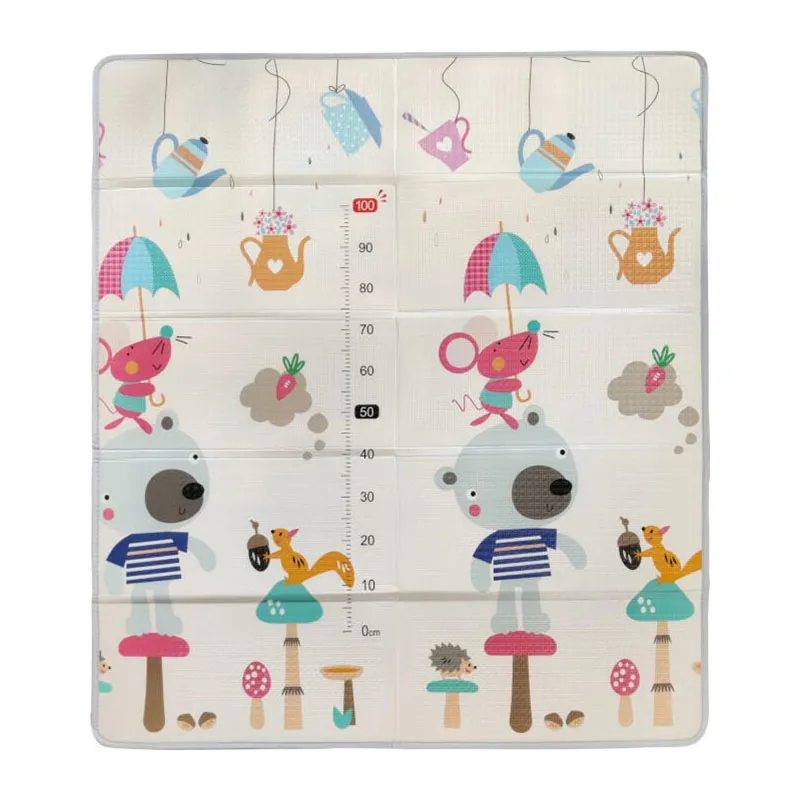 Maxi tapis d'éveil réversible Animaux & Circuit - 150x180cm-0