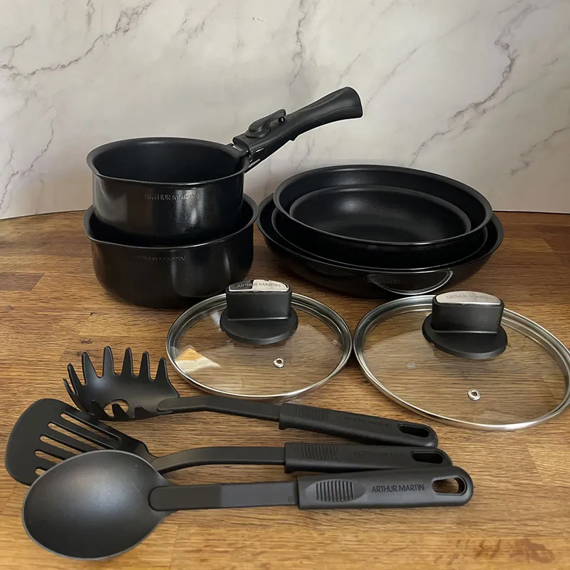 Batterie de cuisine 12pcs Alu. - Tous feux dont Induction-5