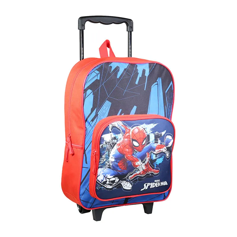 Sac à dos à roulettes Spider-Man Bleu - 30x41cm-1