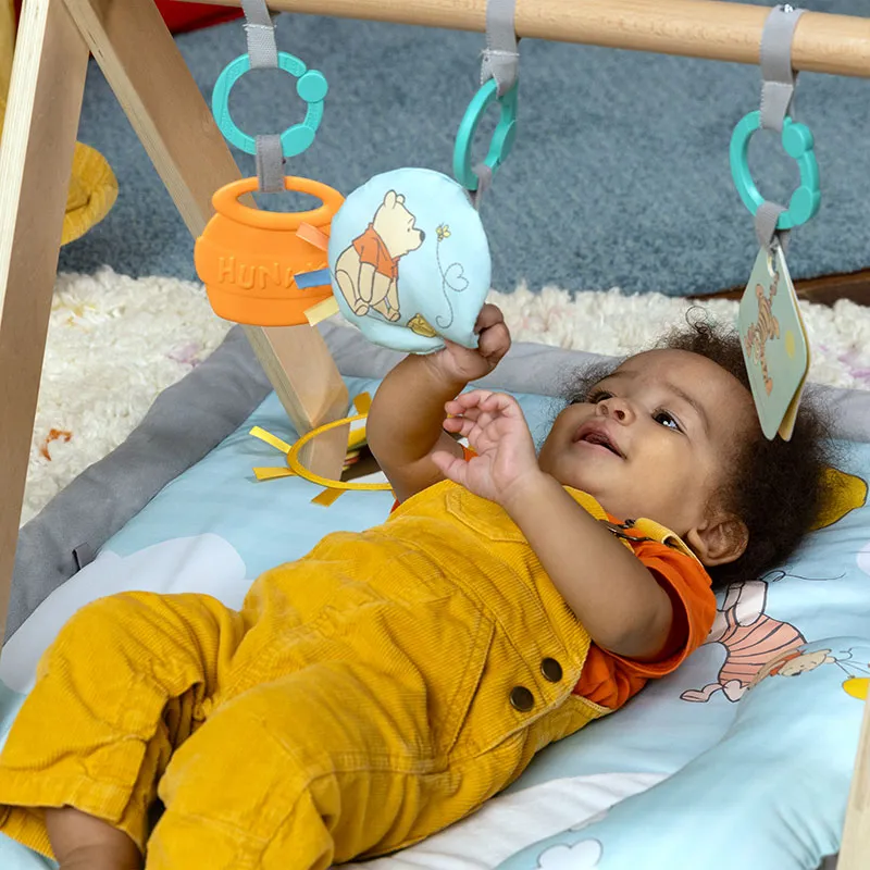 Tapis d'éveil avec arche en bois Winnie l'ourson - 0m+-1