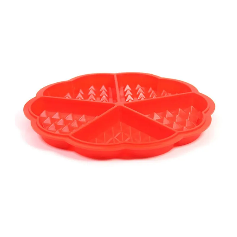 Moule à gaufres Coeur Silicone Rouge - Ø17,7cm-4