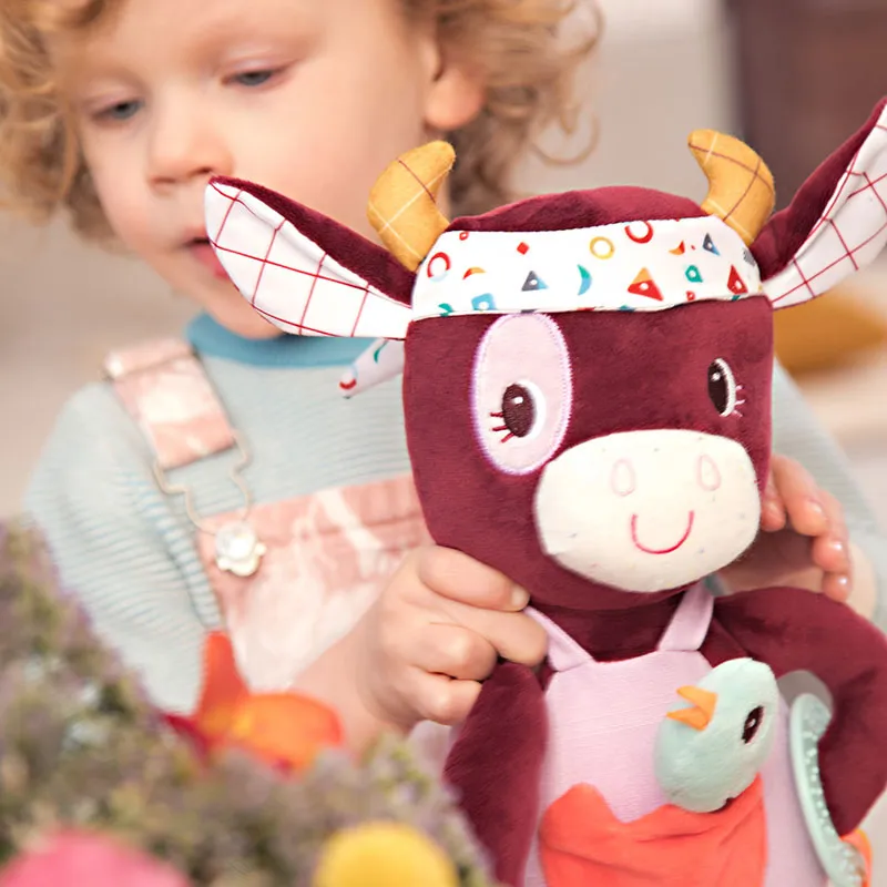 Peluche d'activités Rosalie la vache 40cm - 9m+-0