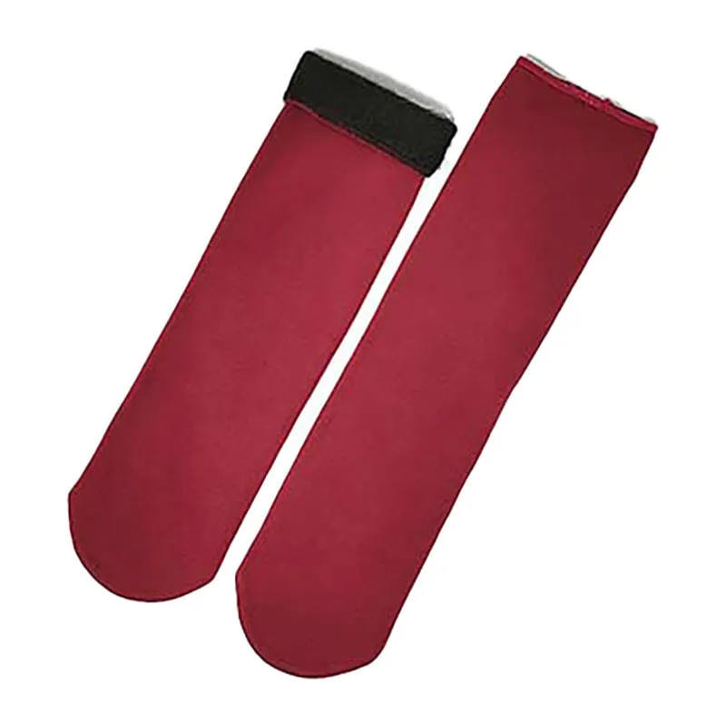 Chaussettes thermiques Cachemire T.U - Rouge-1