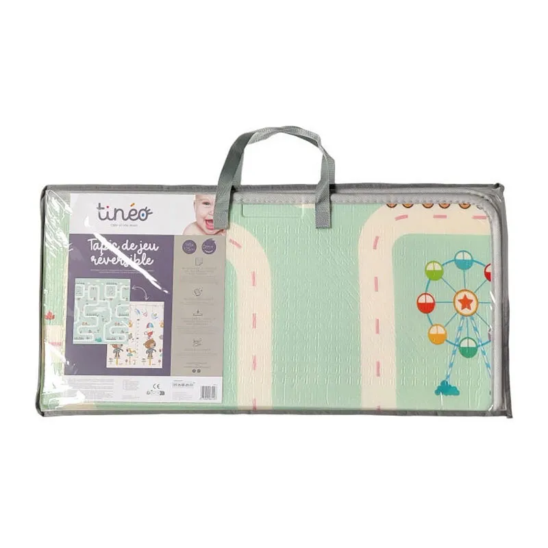 Maxi tapis d'éveil réversible Animaux & Circuit - 150x180cm-3