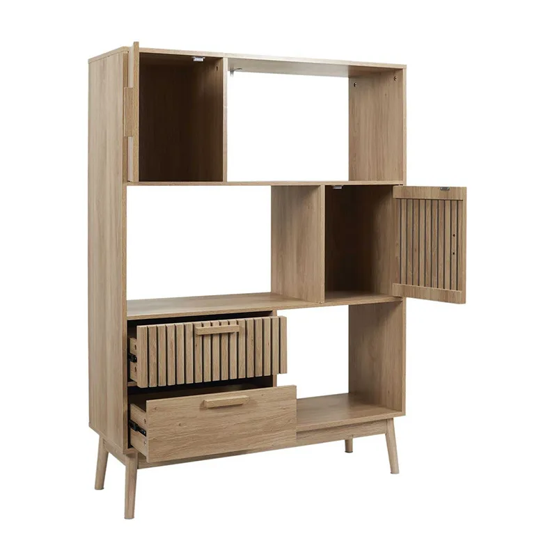 Bibliothèque Klaus Bois Naturel - 100x35x140cm-3