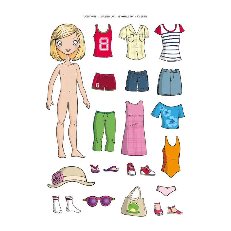 185 gommettes S'habiller Fille - 36m+-2